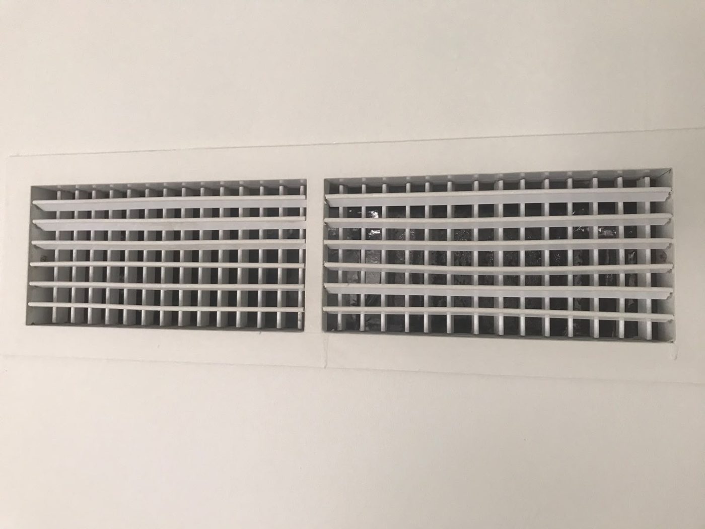 HVAC: Grille and filter cleaned, airflow checked.